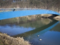 Hückeswagen, Fußgängerbrücke Wupper Vortalsperre