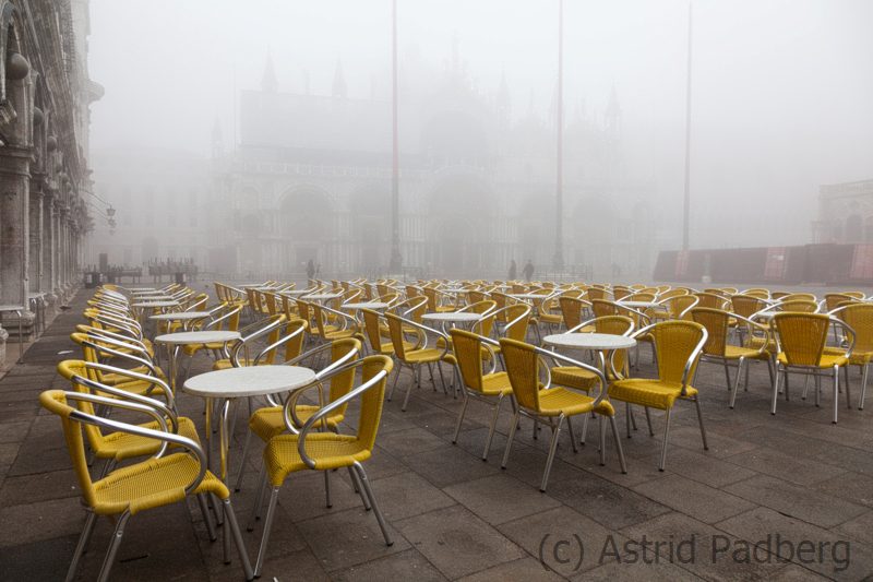 Markusplatz im Nebel