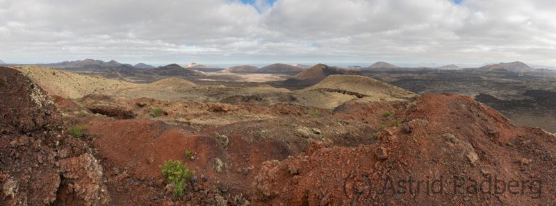 Ausblick von der Montaña Colorada