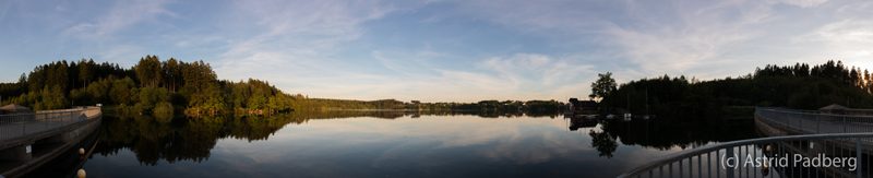 Blick auf die Brucher Talsperre