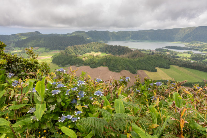 Aussicht auf den Lagoa Azul