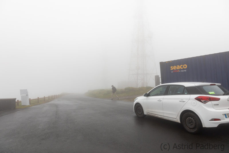 Cerro Santa Barbara im Nebel