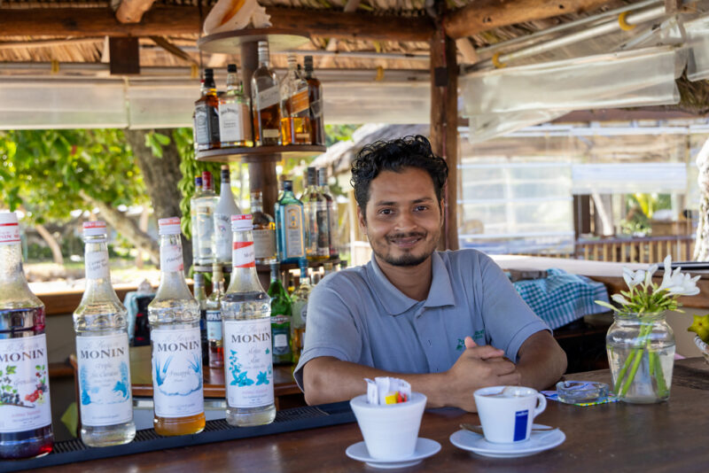 Kaffee in der Eco Lodge