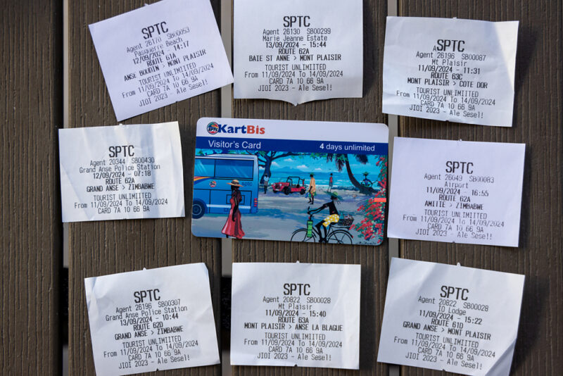 Buskarte und Tickets