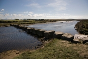 Stepping Stones über den Afon Braint