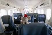 Charlitos in einer Twin-Otter De Havilland