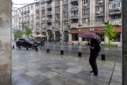Bukarest im Regen