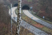 Blick zum Eingang des Burgholztunnels