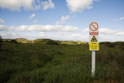 Achtung "Militärübungen", zwischen Braunton nach Barnstaple