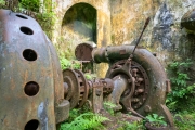 Ruinen von Wasserkraftwerken