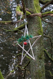 Weihnachtsdeko an der Sambatrasse