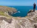 Blick zum Südleuchtturm, Westküste, Lundy
