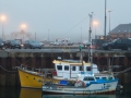 Stromness im Abendnebel