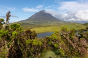 Blick auf Pico vom Lagoa do Capitao