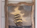 Bilderrahmen aus Treibholz, Harry L. Johnson Museum