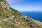 Blick von The Road nach St Kitts und Nevis
