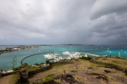 Marigot, Blick von Fort Louis in den Hafen