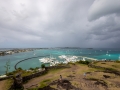 Marigot, Blick von Fort Louis in den Hafen