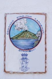 Türschild, Stromboli