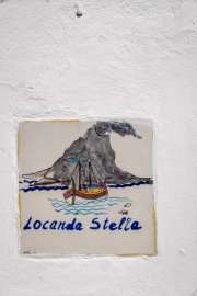 Türschild, Stromboli